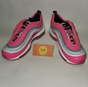 WMNS NIKE AIR MAX 97 LX "SAKURA PACK" PINK BLAST-WHITE-BLACK SZ 7 [CV3411-600]